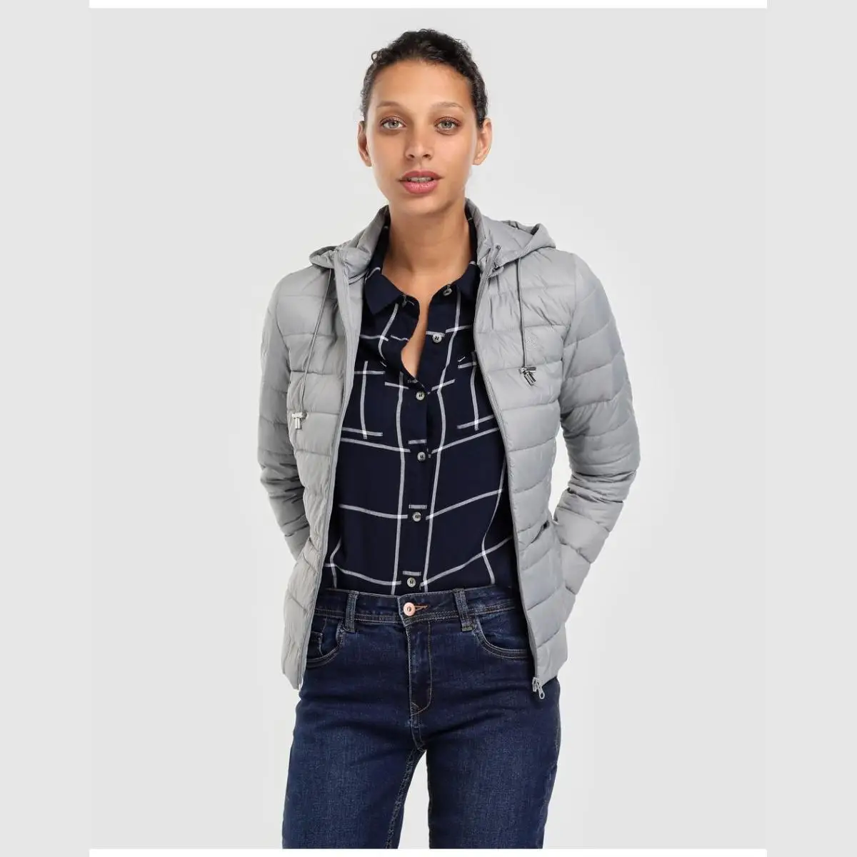 Блок MUJER POLIAMIDA ABRIGOS CHAQUETA ACOLCHADA ULTRALIGERA CON CIERRE DE CREMALLERA.|Женские куртки| |
