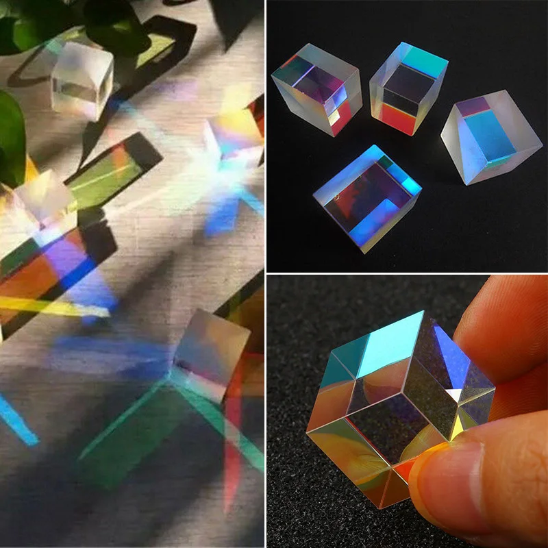 1 шт. кубический дефектный крестообразный дихроический призматический RGB