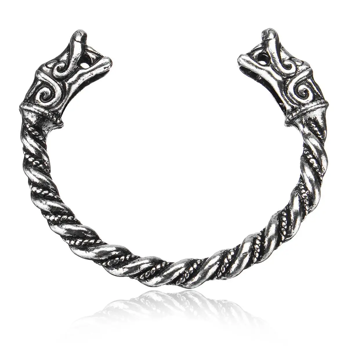 Браслет из нержавеющей стали с головой дракона Norse ювелирное изделие для