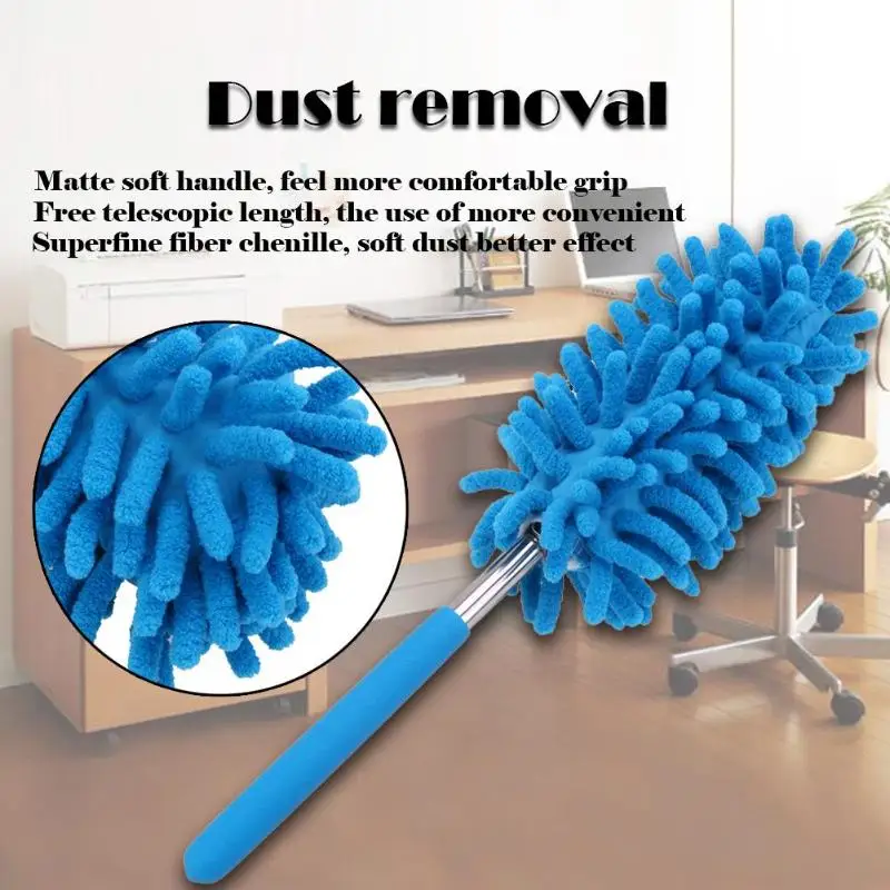 Scalable Duster Clean Brush Desktop Cleaning Telescopic Dusters Chenille | Дом и сад