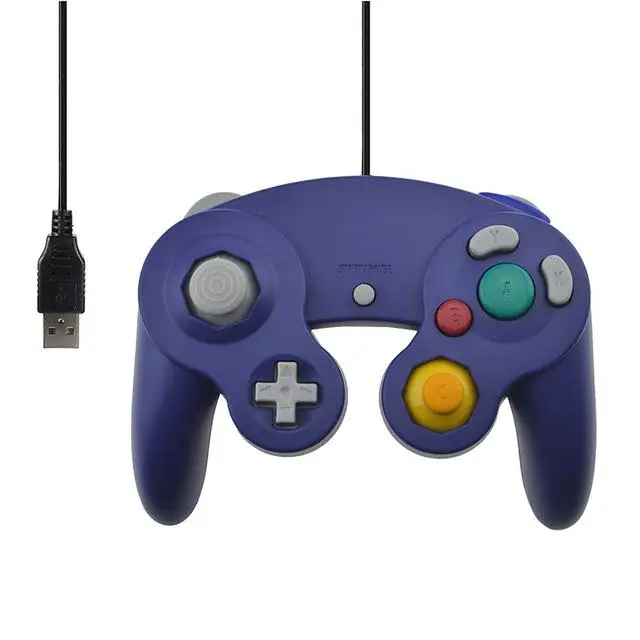 HobbyLane для Gamecube PC USB проводной контроллер Джойстик Navy геймпад NGC GC MAC компьютера