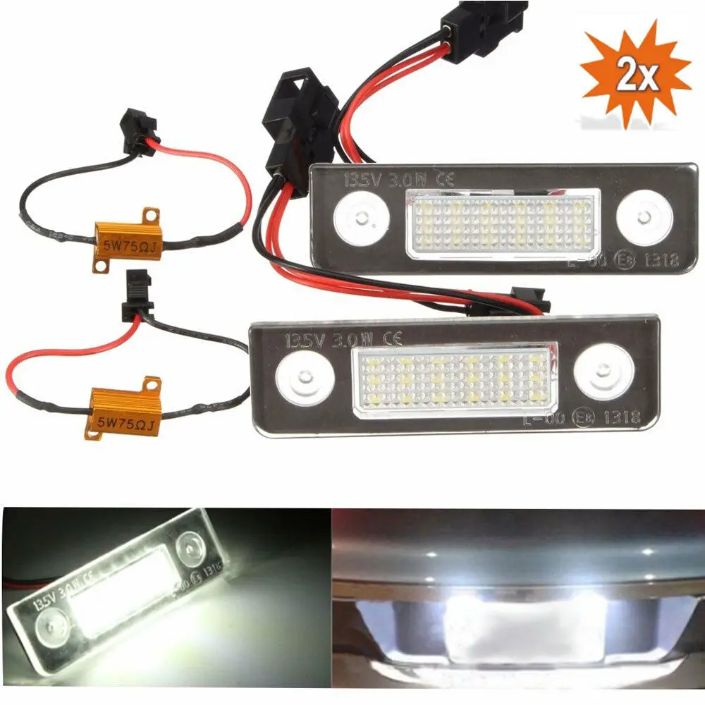 Для Skoda Octavia Roomster 5J без ошибок 2xled номер номерного знака LampUK|Номерной знак| |