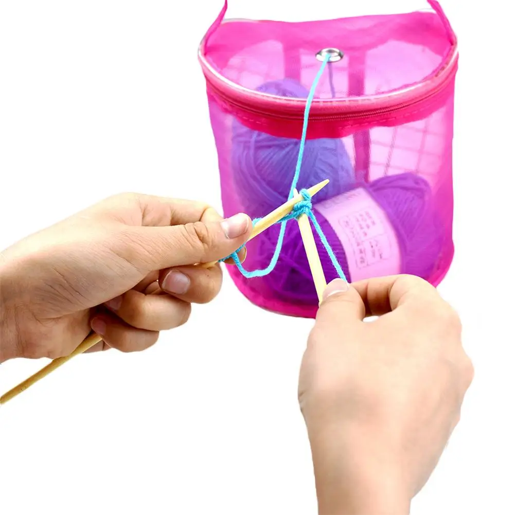 DIY вязание крючком Пряжа сумка сетка шерстяная пряжа чехол для хранения