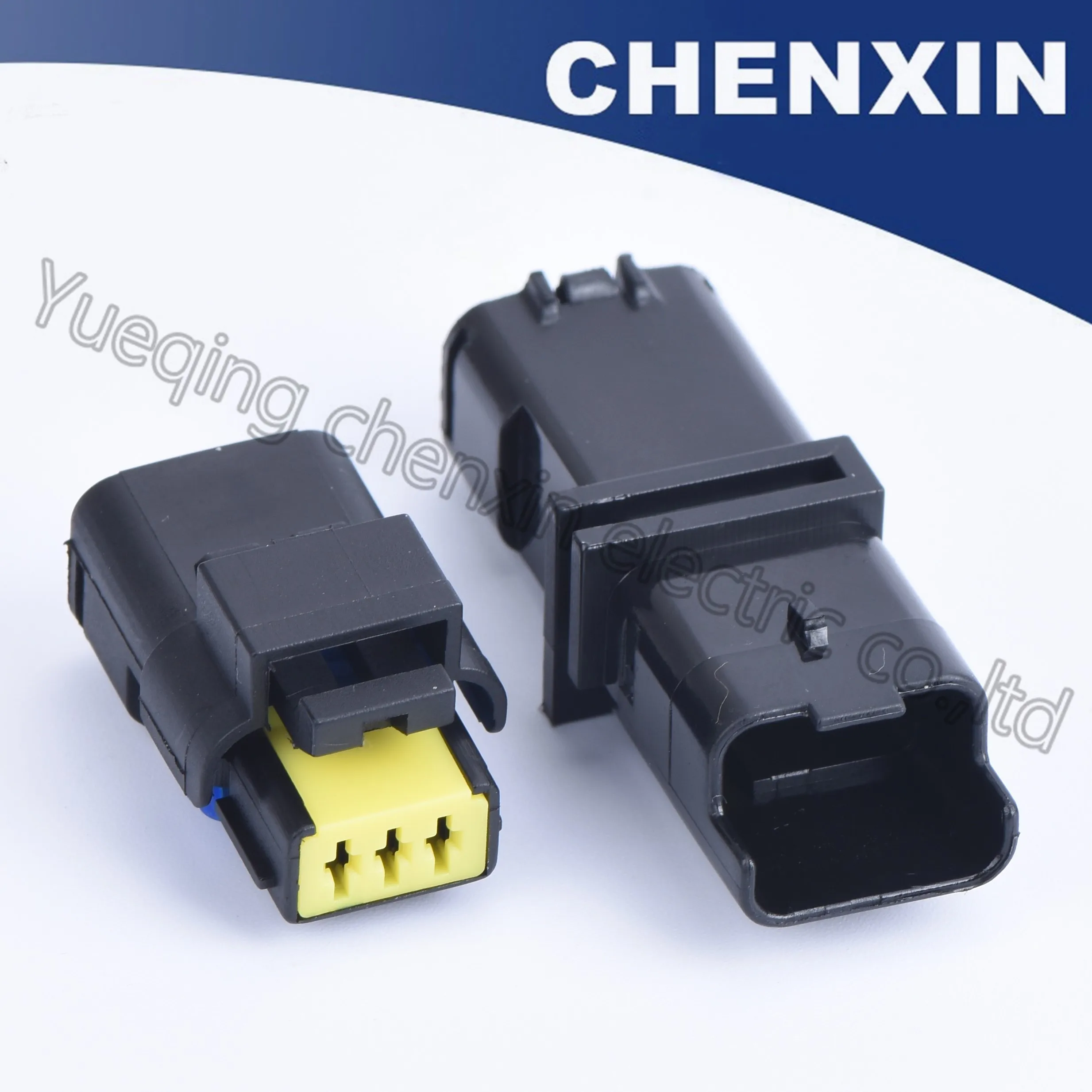 Черная герметичная фоторозетка с 3 контактами (1 5) женская и Мужская 211PC032S0049