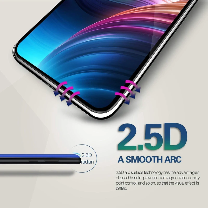 Закаленное стекло для Huawei Honor 7A RU защита экрана Huwei 7C 7X полное покрытие стеклянная