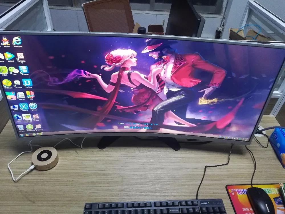 Оригинальная новая изогнутая ЖК панель M350DVR01.0 2K & 144Hz 2000R с HDMI и DisplayProt плата