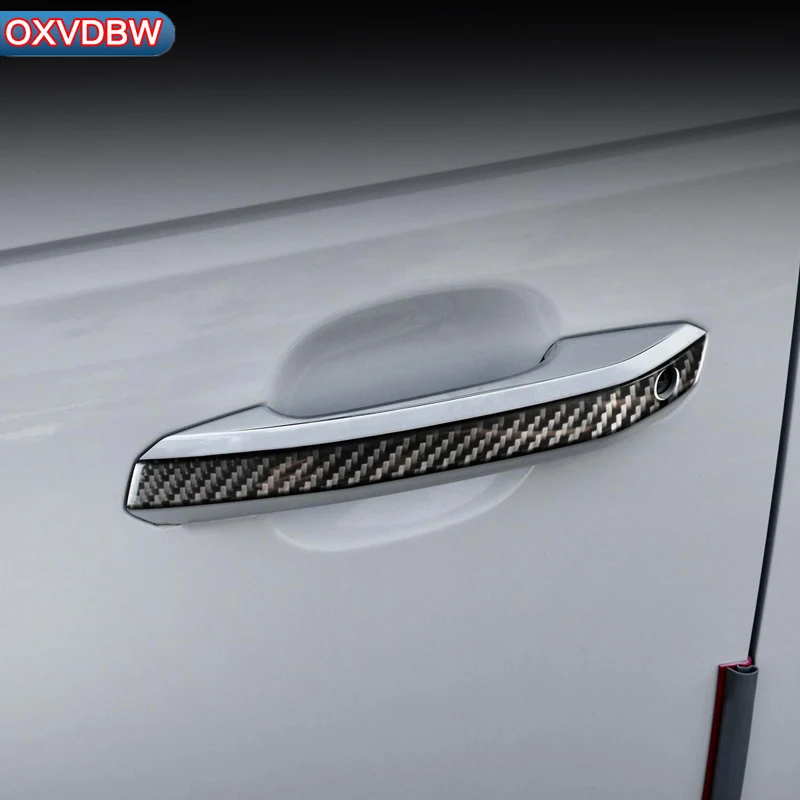 Наклейки на дверную ручку из углеродного волокна для Audi a4 b9 R S4 LHD RHD 2017 2018