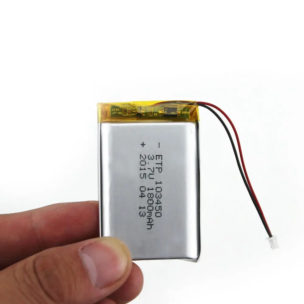 Лучшие предложения 103450 3 7 V 1800MAH lipo полимерная литиевая аккумуляторная батарея