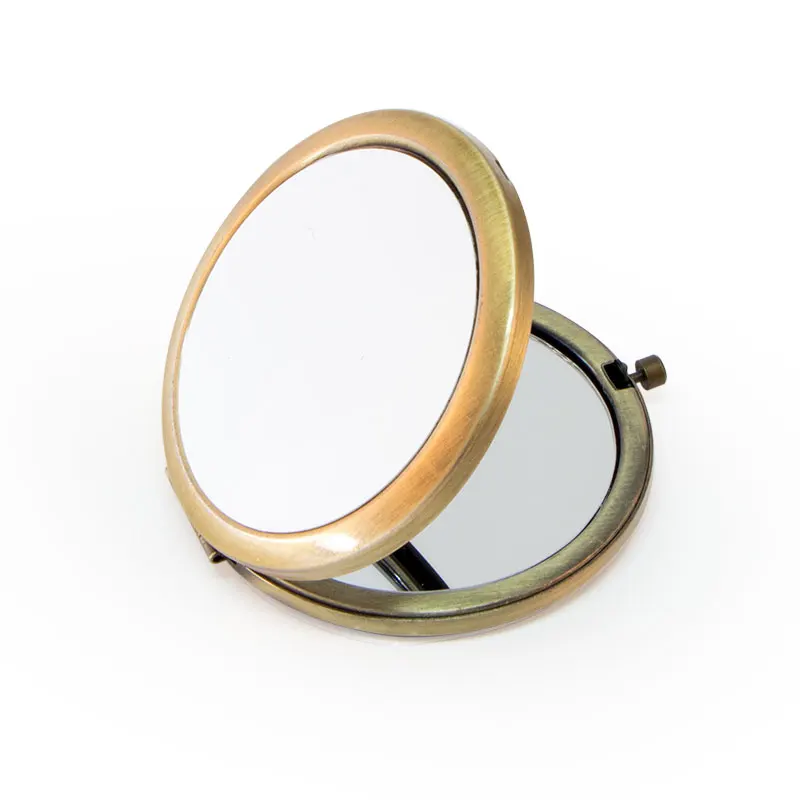 Медный цвет старинный стиль макияж зеркало DIY набор подарок компактное с 58 мм