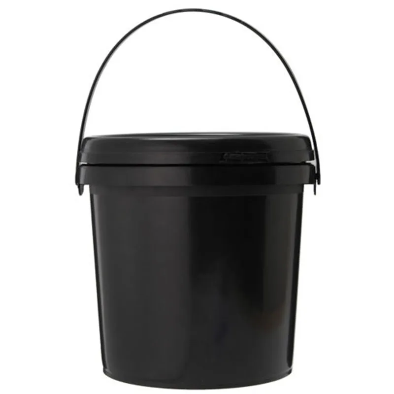 5L черное пластиковое ведро с ручкой 1 упаковка ведра для хранения краски Гидропоника инструмент туризма аксессуары для улицы