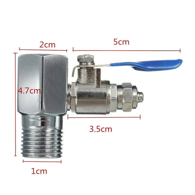 Очиститель воды шаровой клапан трубы 1/2 &quotBSP до 1/4&quot трубный шланг Мужской