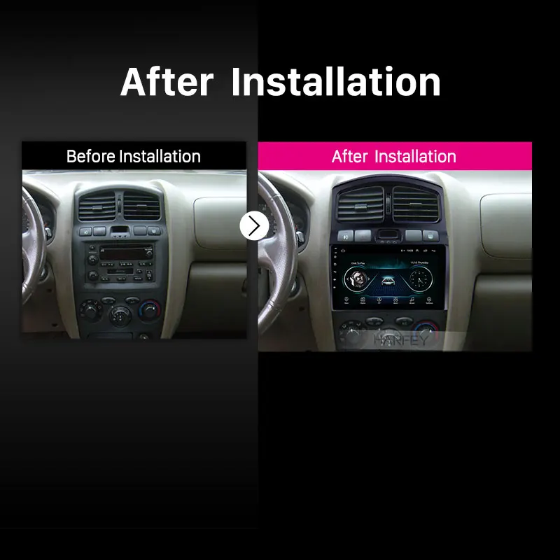 Harfey для 2005-2015 Hyundai Classic Santa Fe Android 8 1 головное устройство GPS-навигация AUX MP3 Bluetooth