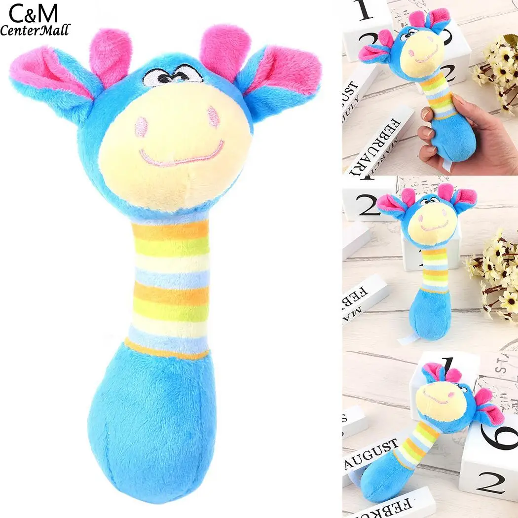 23g Синие игрушки плюшевые милые в форме животных звуковая собака кошка