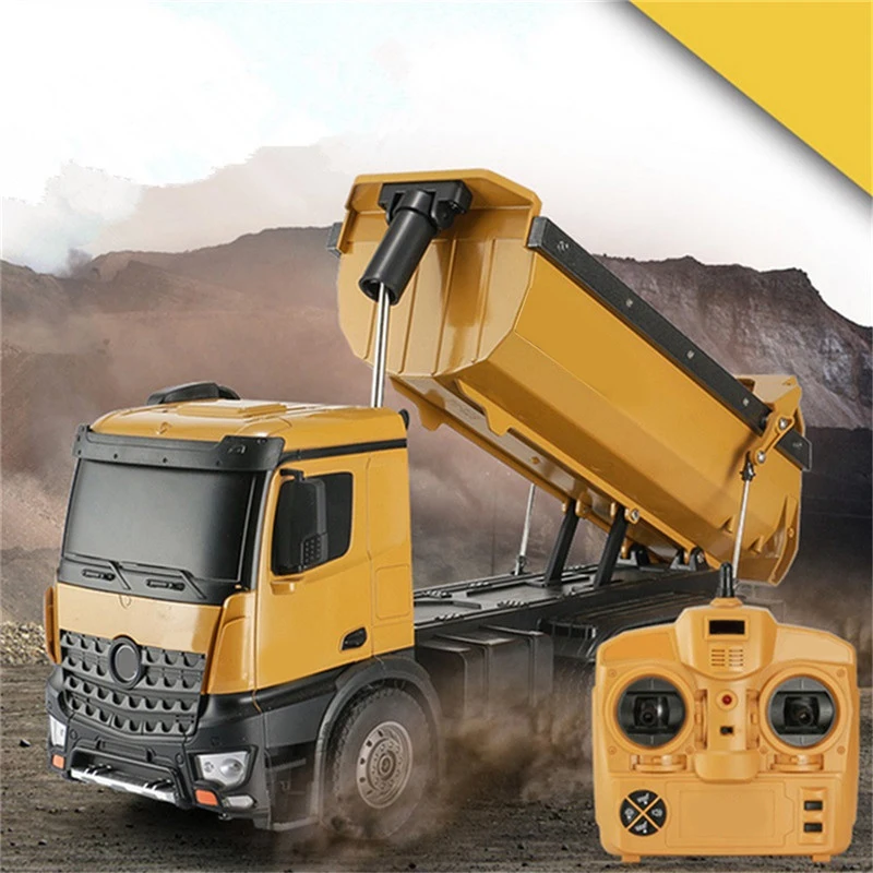 Мини машинка с дистанционным управлением HuiNa 1573 2 4G 10CH 1/14 металлической щеткой для