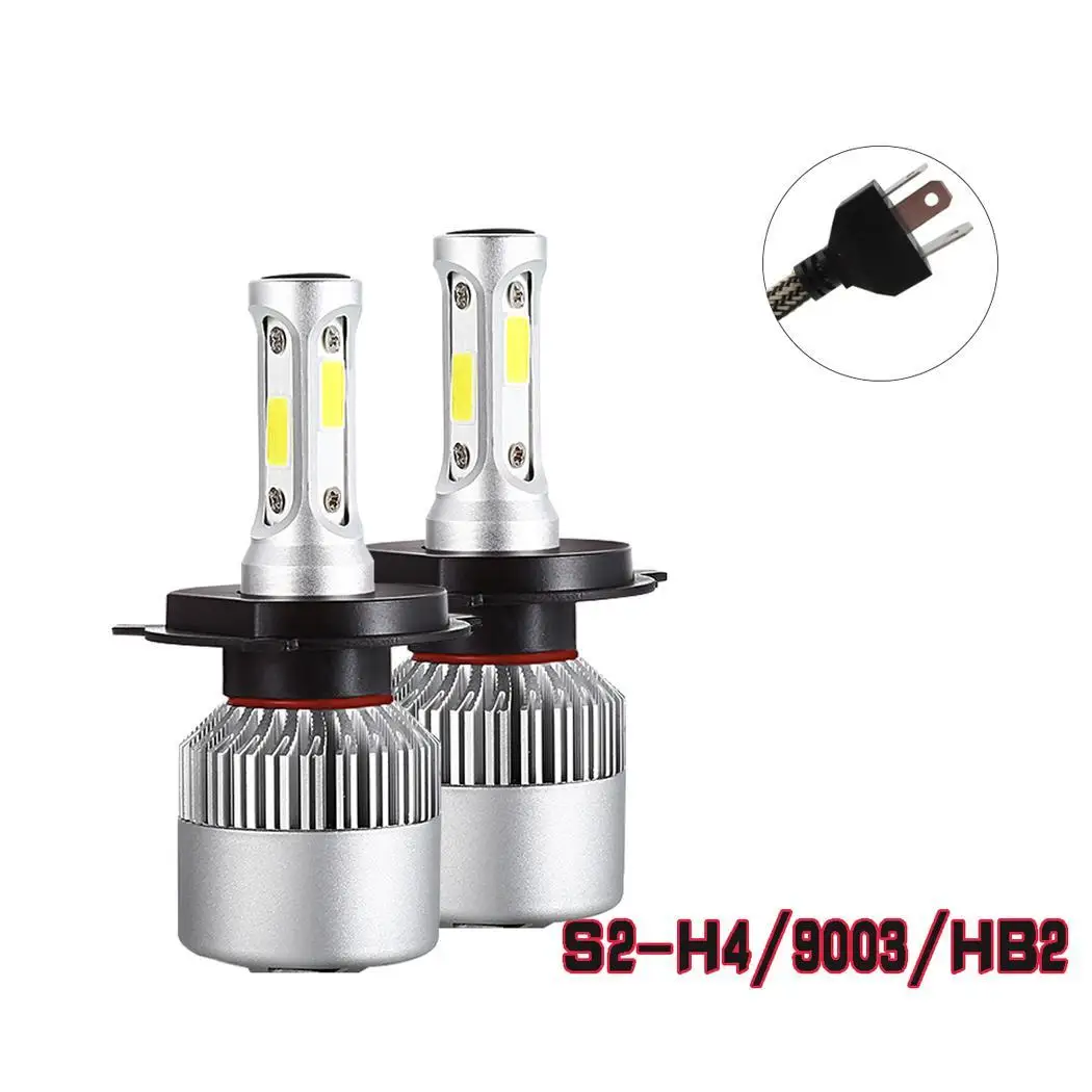 H4 9003 HB2 Авто 6000K мощный Plug and Play COB светодиодный-40 ~ + 80 градусов по Цельсию