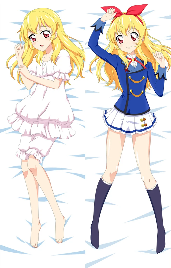Аниме Aikatsu персонажи Hoshimiya Ichigo & Kiriya Aoi сексуальная девушка дакимакура наволочка