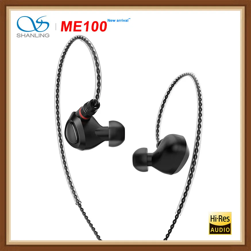 10 мм PE PEEK Dynamic Hi-Fi наушники-вкладыши SHANLING ME100 полностью алюминиевая конструкция с