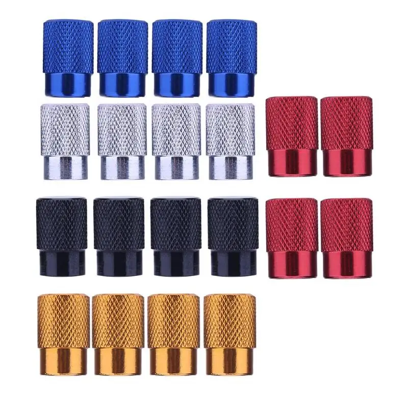 

4pcs Aluminum Alloy Auto Car Bicycle Tire Valve Caps Dust Covers for Schrader Valve Car Accessories Valve Stems Caps wheel