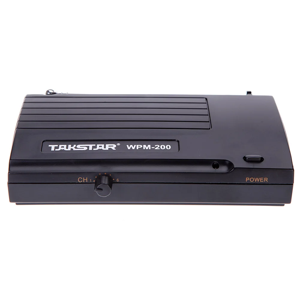 Takstar WPM 200 UHF беспроводной аудио система приемник ЖК дисплей 6 выбираемых каналов 50