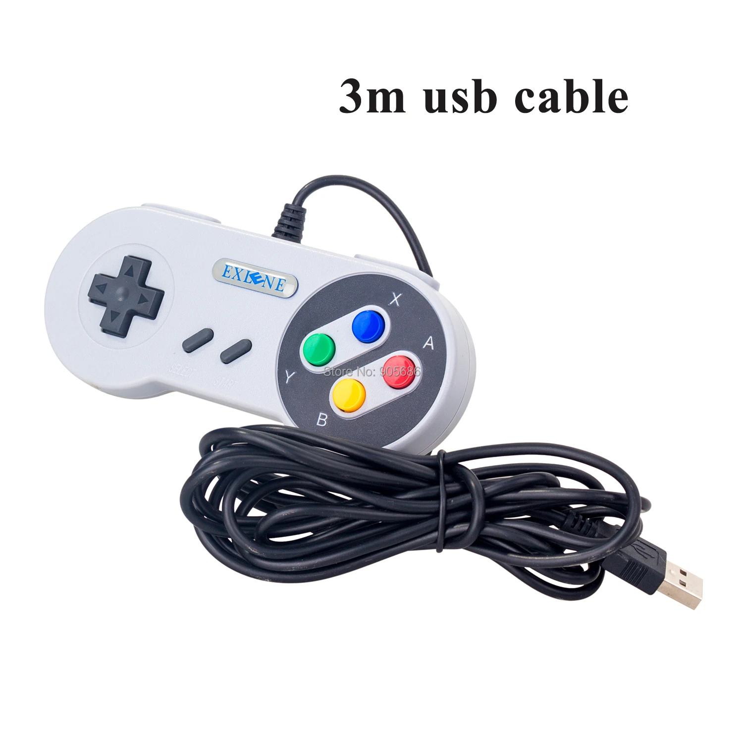 Игровой джойстик Exlene геймпад для SNES 3 м USB ПК и Windows|Геймпады| |