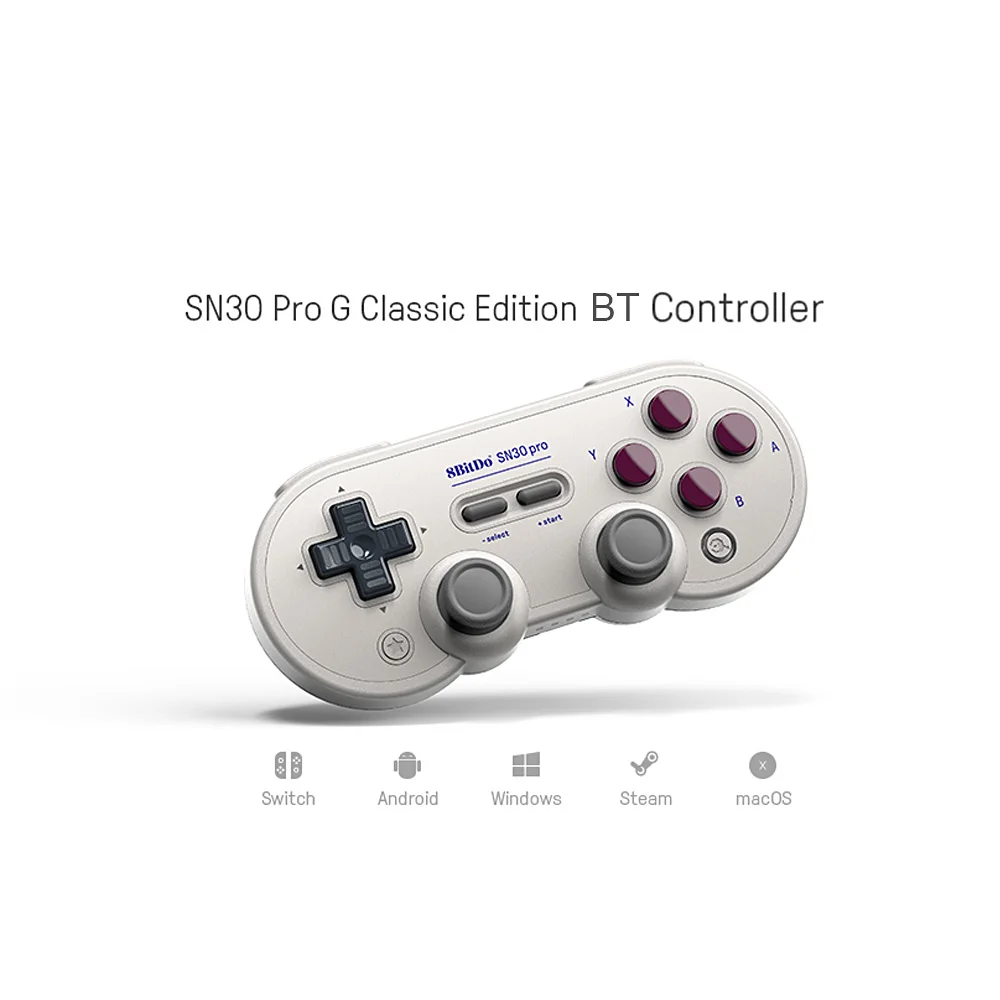 Bluetooth геймпад 8bitdo SN30 PRO ретро классический контроллер BT для переключателя