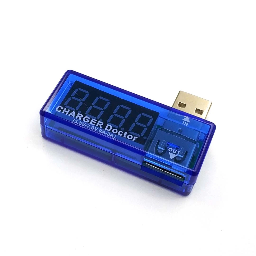 Цифровой USB тестер напряжения измеритель и силы тока для мобильных устройств с