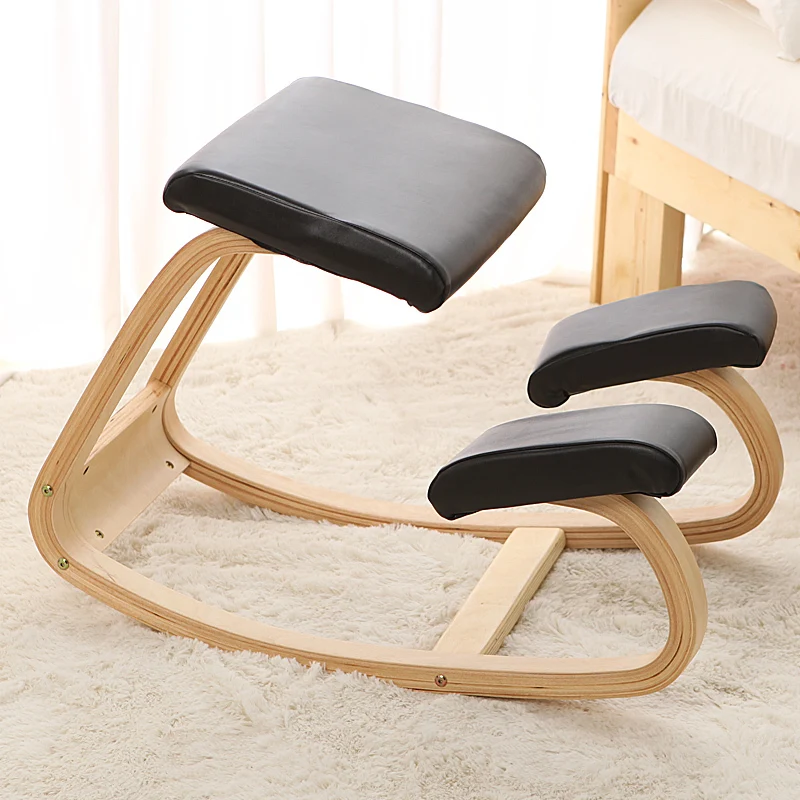 Оригинальное эргономичное кресло на коленях стул кожаное сиденье мебель для