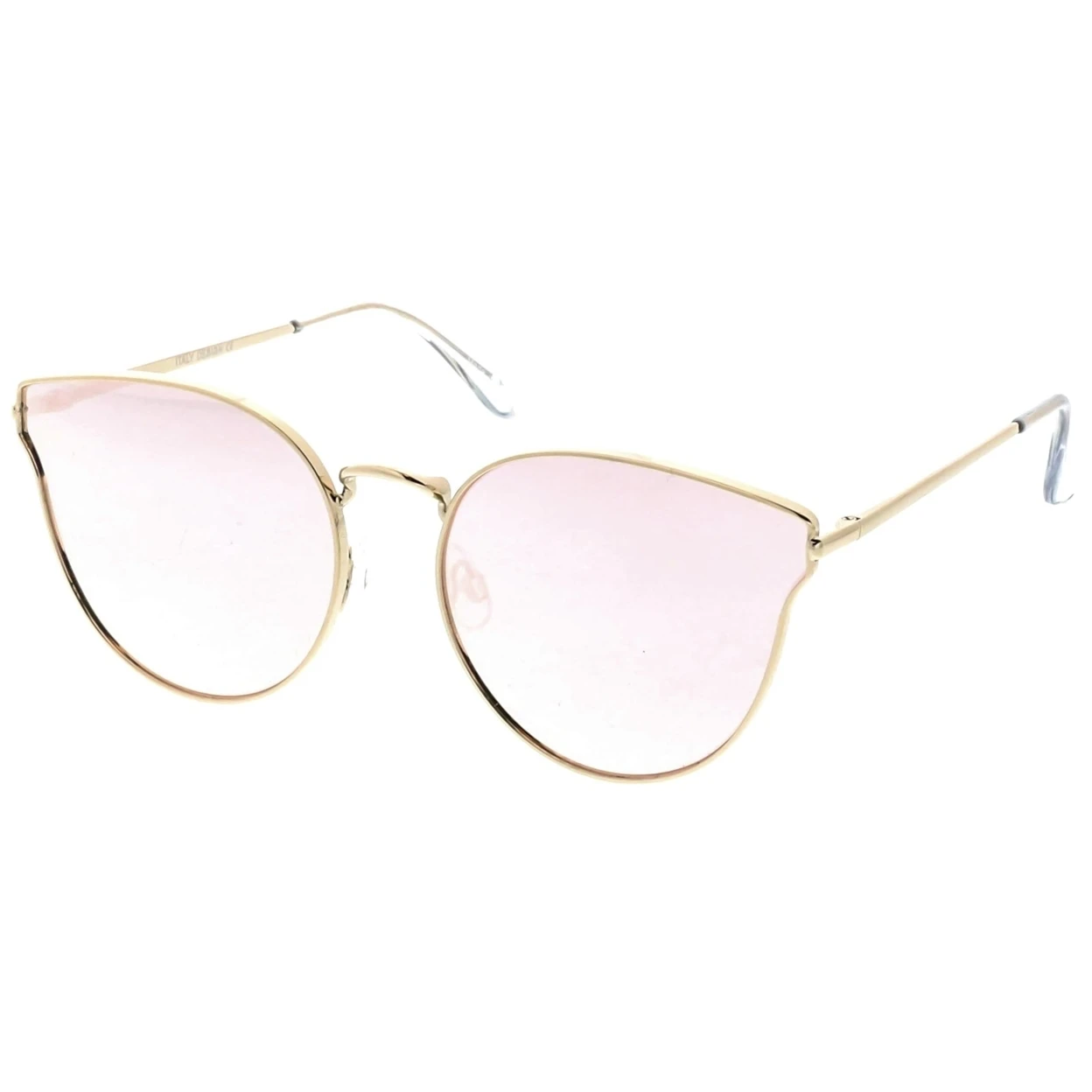 Премиум металлический кошачий глаз Sunglasse с тонкие руки и круглый цветное зеркало
