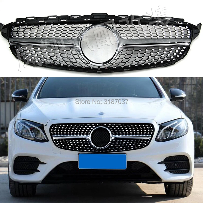 Защита решетки радиатора для Benz W205 C class C180 C200 C220 C260 C300 Mercedes Diamond Style 2015 2017|Гоночные