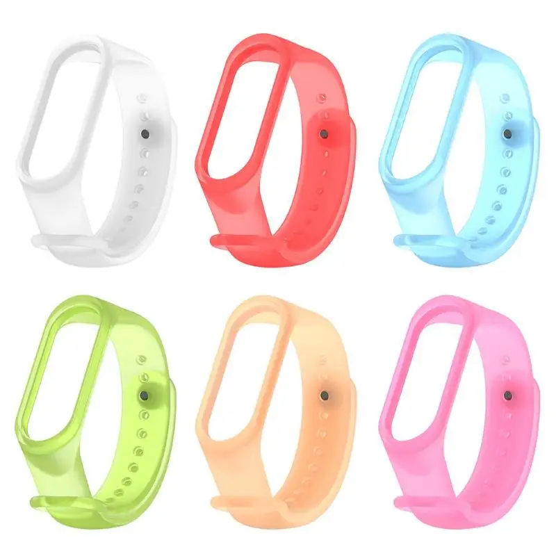 Прозрачный TPE регулируемый ремешок для наручных часов Xiaomi MI Band 3|Ремешки часов| |