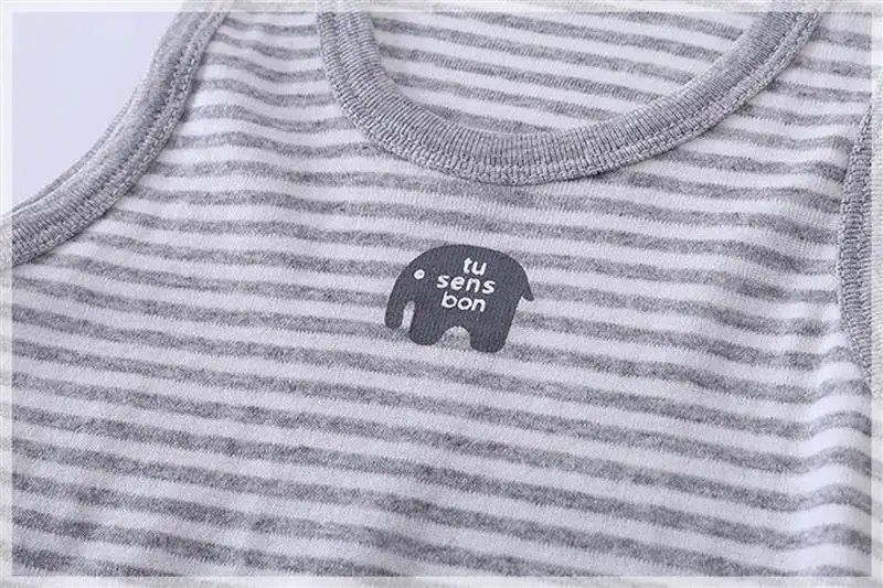 Летняя одежда для маленьких мальчиков из 2 предметов свитер без рукавов блузка