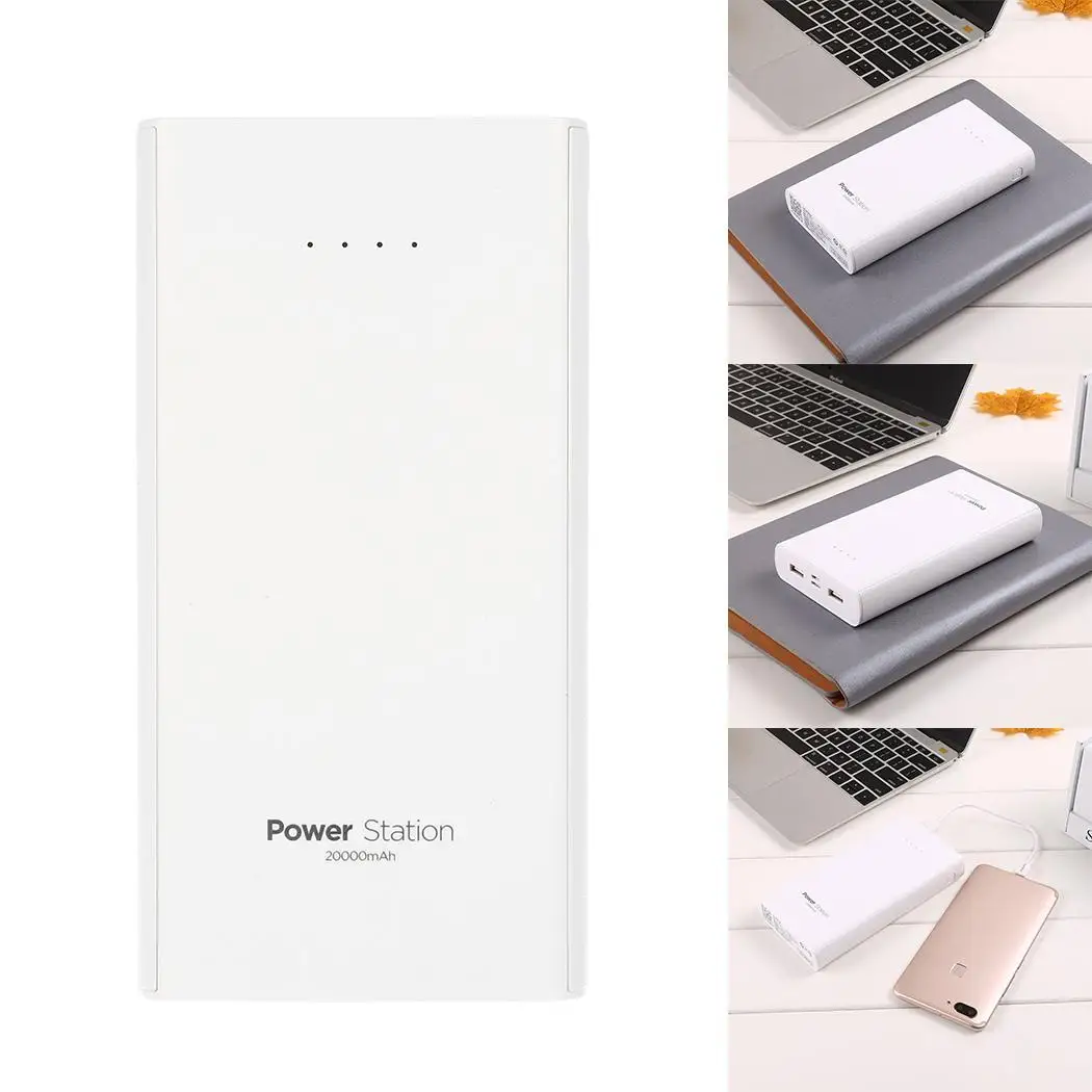 Прочный портативный большой емкости двойной USB банк питания интерфейс освещения