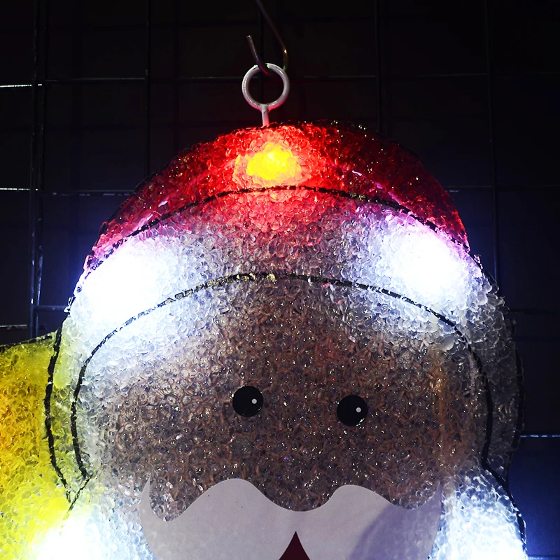 2D Рождественский Санта Клаус из ЭВА 21 дюйм. Высокий 24V navidad 2018 Праздничные огни