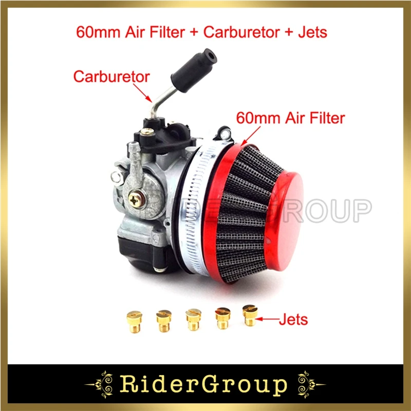 Карбюратор гоночный карбюратор 58 мм с воздушным фильтром для двухтактного