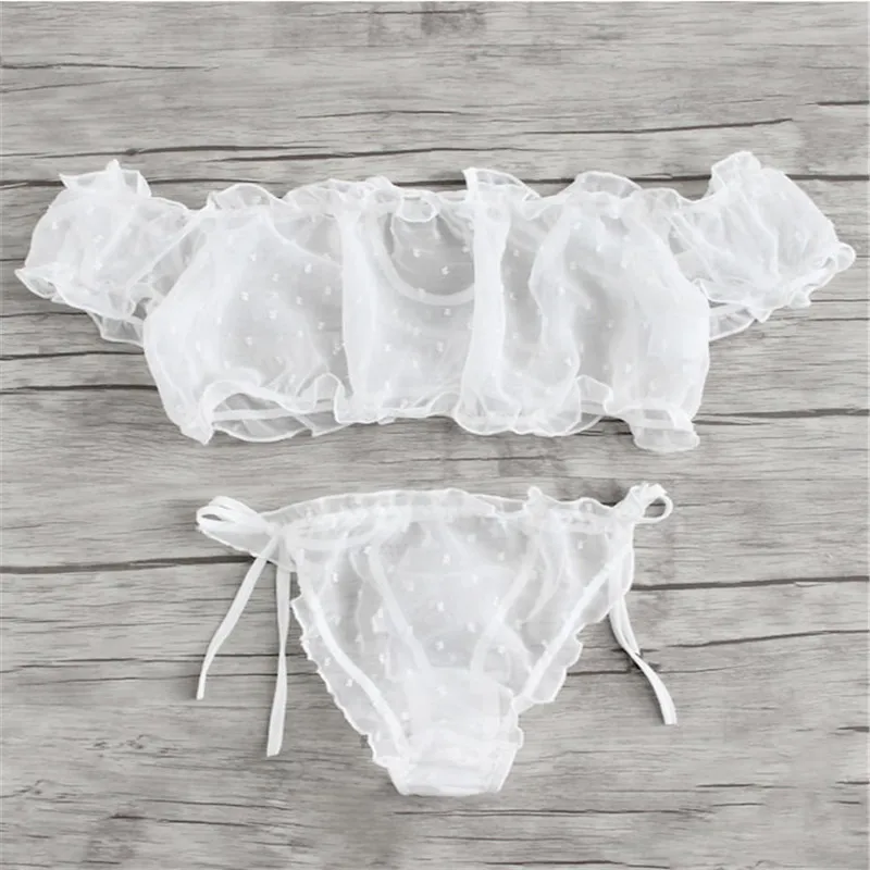Женский пижамный комплект нижнее белье прозрачная Babydoll G String сексуальная пижама