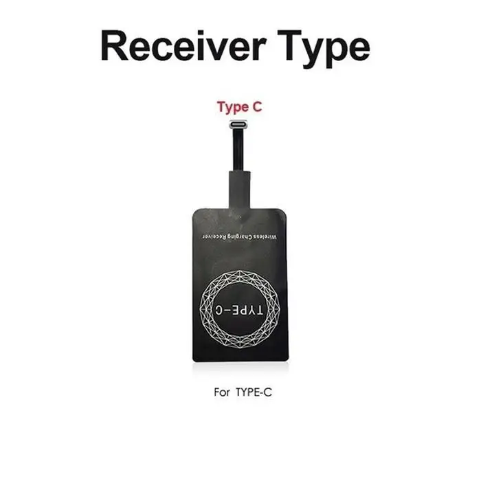 Portable Wireless Charging Receiver Charger Kit Pad For Type Anywhere You Need C Mobile Black Phone | Мобильные телефоны и