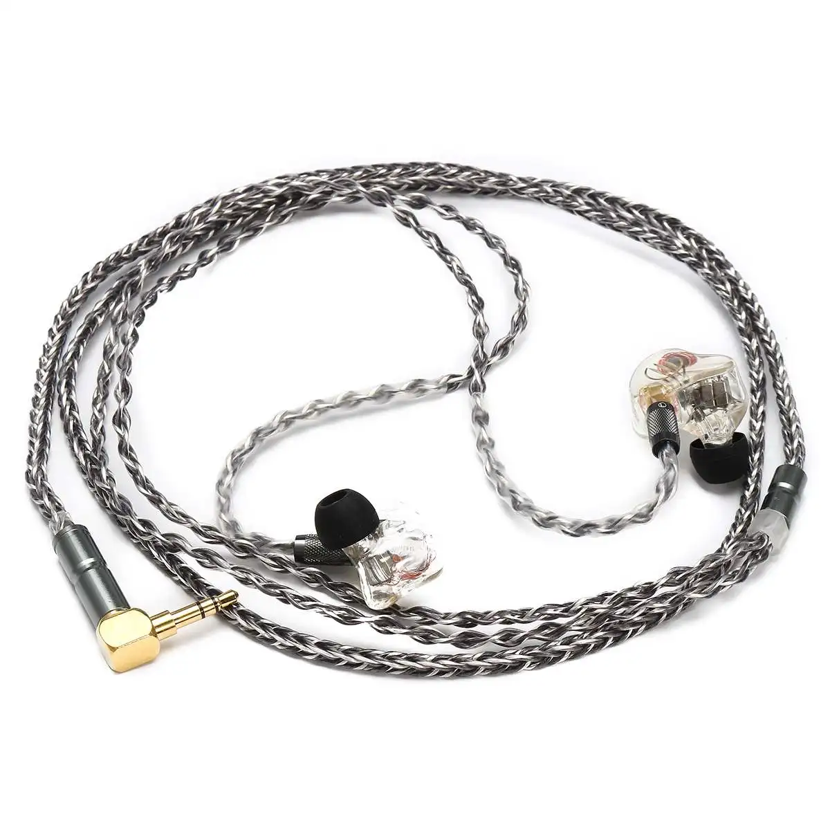 BGVP DM6 MMCX 5BA IEM вкладыши Audiophile HiFi монитор уравновешенным якорем наушники 6N 8 жильный