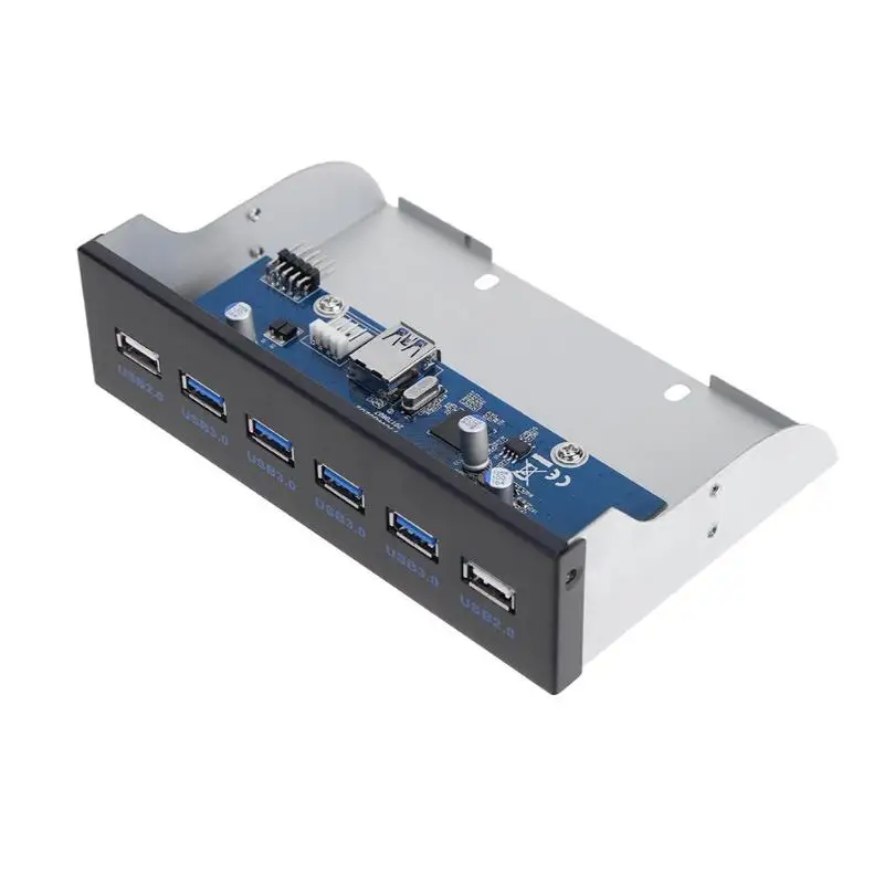 4 порта USB3.0 + 2 USB2.0 настольная Передняя панель оптические приводы Bay расширение для