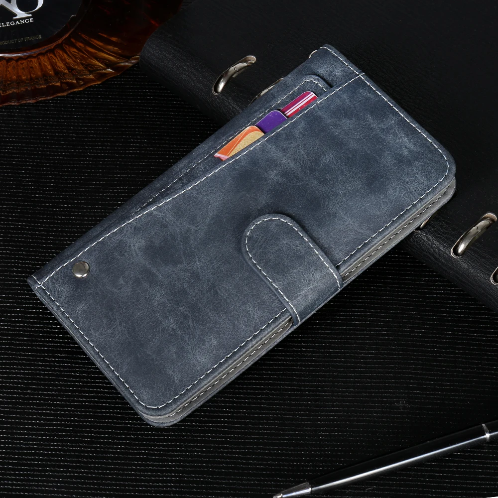 Новый дизайн! Чехол Logicom Le Hop Luxury Wallet Flip из кожи с отделениями для карт.