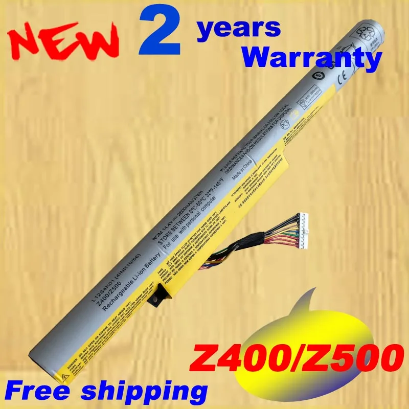 

2600MAH Laptop Battery For Lenovo For Ideapad Z400 Z400S Z400A Z400T Z510 Z510A Z500 Z500A L12S4K01 L12L4K01