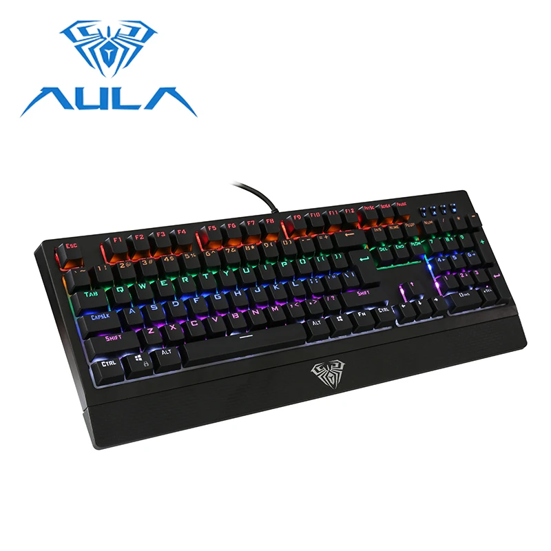 Клавиатура игровая Проводная с RGB светодиодный подсветкой и защитой от фиктивных