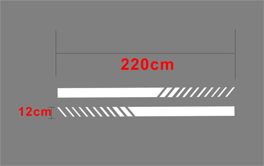 1 пара белая Автомобильная Графика обе стороны тела виниловая наклейка