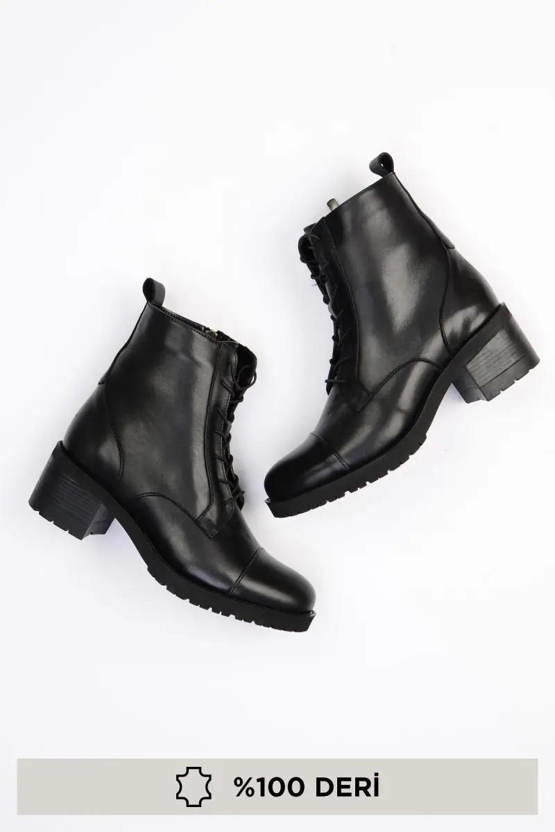 Bambi Genuine Leather Black Women 'S Boots G0416740303 |