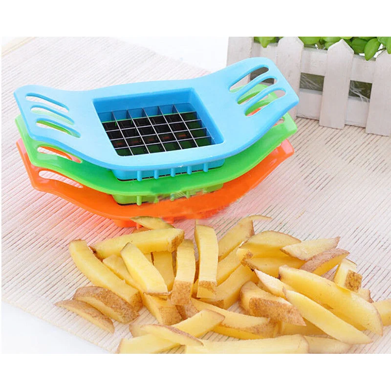 French Fry Potato Chip Cut Cutter Vegetable Fruit Slicer Chopper Chipper Blade Cooking Tools | Дом и сад