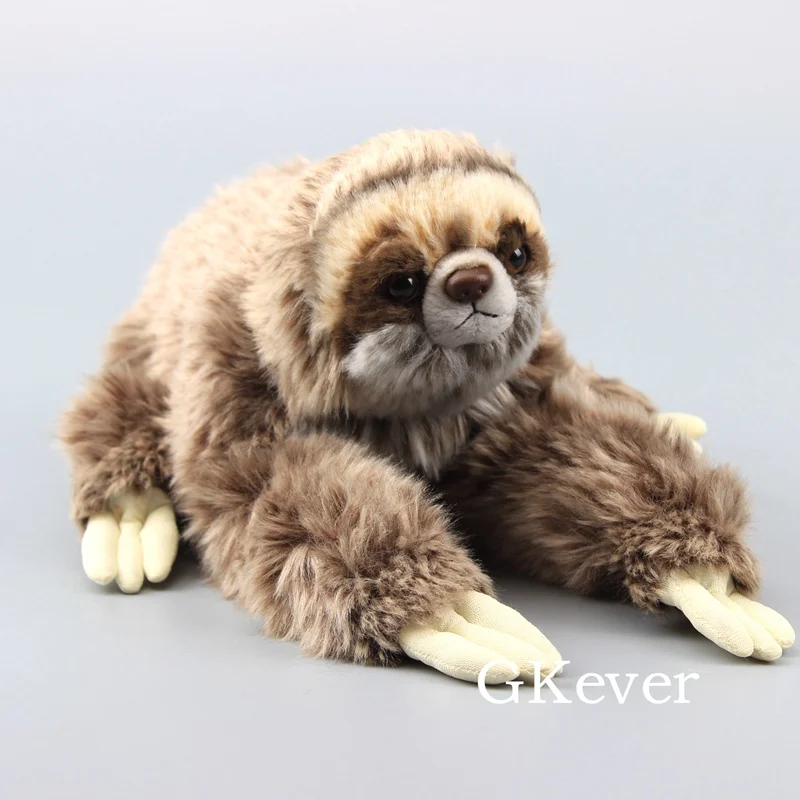 Реальной жизни трехпалые Sloth мягкие животные плюшевый Ленивец игрушки 14 &quot35 см