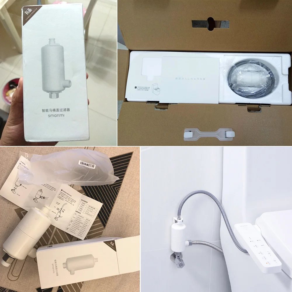 XIAOMI Smartmi Смарт сиденье для туалета фильтр умный фильтр для туалетной воды домашний ванная комната крепежные принадлежности для смарт сиденье для туалета s