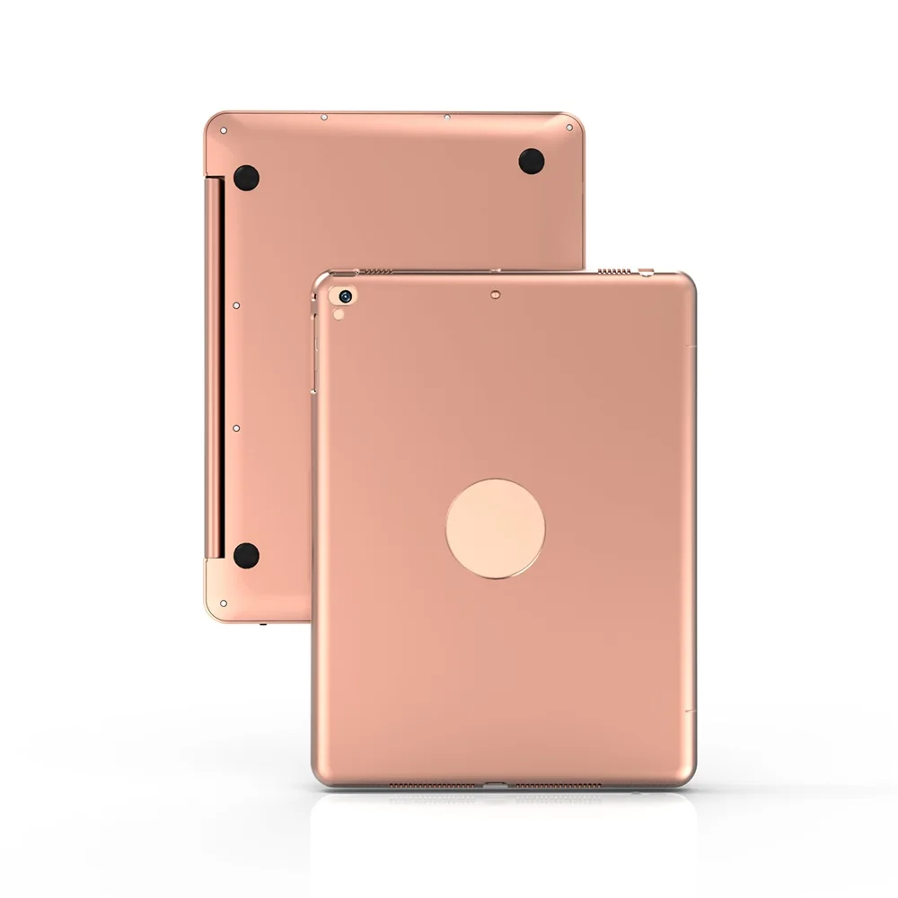 Умный чехол с клавиатурой F19B откидной беспроводной BT для iPad Air 1 2 5 6 Pro 9 7 (черный
