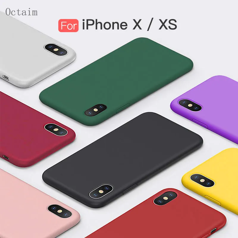 Мягкий чехол для телефона iPhone X XS тонкий силиконовый из ТПУ Apple 7 6S 6 8 Plus