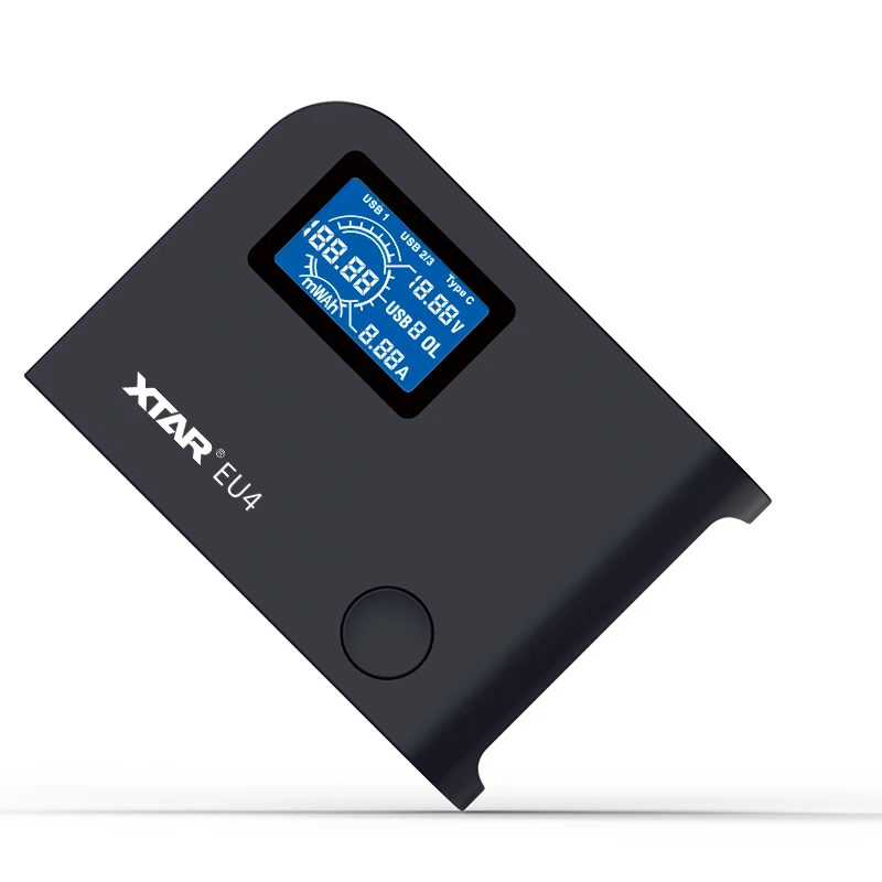 CLAITE XTAR EU4 64 Вт type C QC3.0 зарядное устройство с ЖК экраном 4 порта USB US для iPhone samsung