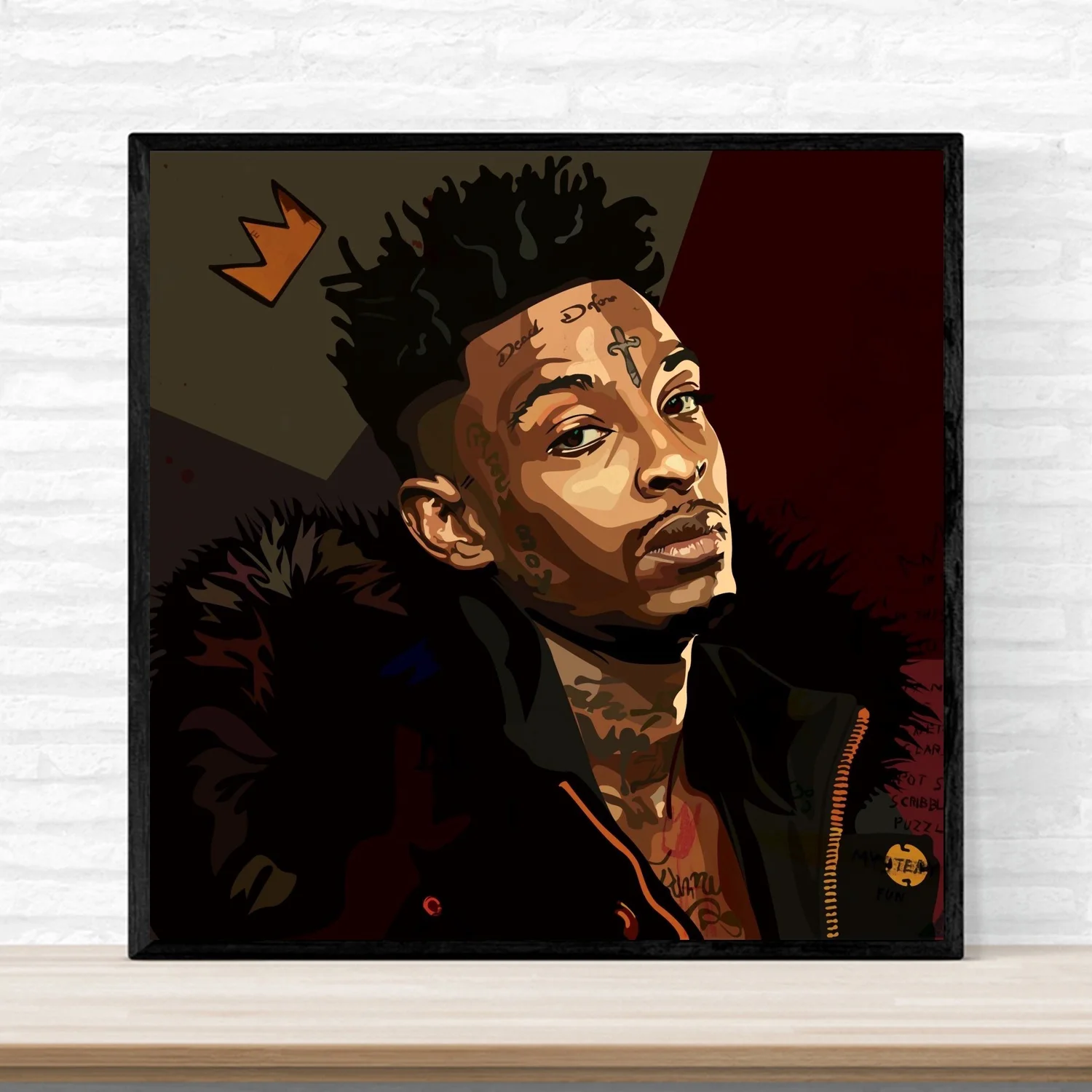 21 savage постер холст картина печать настенное искусство домашний декор без рамки